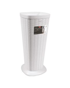 Umbrella stand, Elegance, plastic, white, 25.5x25.5xH57 cm