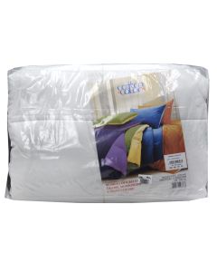 Quilt, double, cotton cover, silicon filter filling 250 gr/m², brown/pana, 220x240 cm