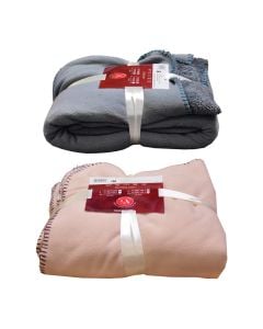 Throw, polyester, assorted, 140x200 cm, 200-280 gsm