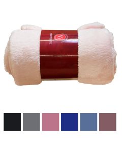 Throw, polyester, assorted, 180x210 cm, 220-280 gsm