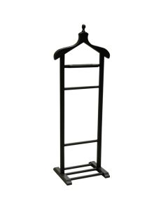 Coat hanger, beech, black, 39x32xH123 cm