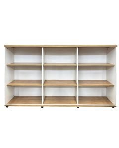 File cabinet, melamine, oak, 200x40xH122 cm
