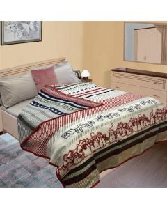 Blanket, christmas motives, 87% acrylic 7% cotton7% polyester, colorful, 200x240 cm, 450 gr/m²"