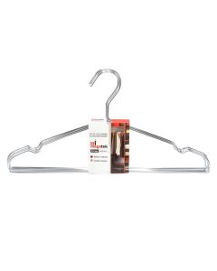 Clothes hanger, 5 pieces, MEGATEK, metallic