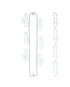 Coat rack, metallic, assorted, 17x5xH54 cm