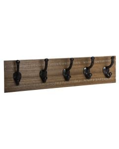 Clothes hanger, mdf, brown, 49.5x8.5xH14 cm