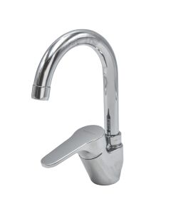 Sink mixer, Surf, bronze, silver, tub flexible 1/2"