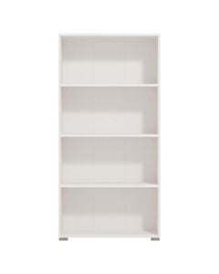 Book case, Tomar, melamine, white, 70x24.5xH142 cm