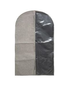Storage bag for jacket, Orga, polyester/polyethylene/cotton, grey/black, 60x0.5x100 cm