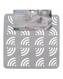 Anti-slip sink mat, Wifi, pvc, grey, 32x32 cm