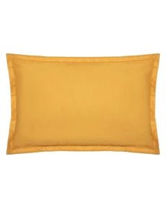 Pillow case, cotton, ocher yellow, 50x70 cm