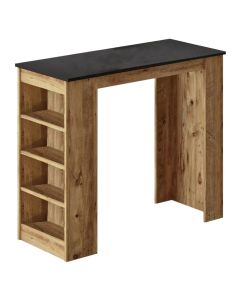 Bar chair, Robin, chipboard, brown/black, 120x51.6x101.8 cm