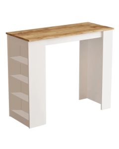 Bar chair, Robin, chipboard, brown/white, 120x51.6x101.8 cm