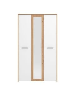 Wardrobe, Varadero 3K1O, melamine, artisan oak/opaque white, 119x53x203.5 cm