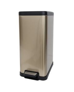Waste bin, 30L, stainless steel 410, silver, 29x29x65.5 cm