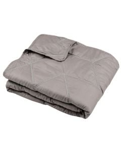 Bed spread, Hevea, polyester, taupe, 130x160 cm