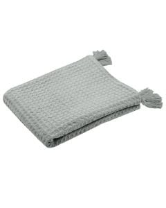 Bed spread, Gopher, cotton, light gray, 125x150 cm