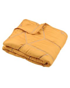 Bed spread, Hevea, polyester, yellow, 130x160 cm