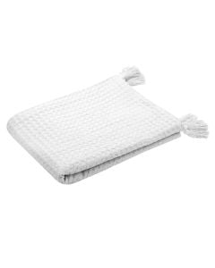 Bed spread, Gopher, cotton, white, 125x150 cm