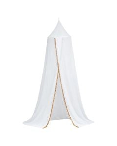 Bed canopy, Oasis, polyester, white, 200x50xH380 cm