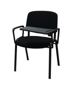 Conference table, metal structure, foam and fabric, black