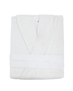 Bathrobe, cotton, white, 350 gr/m²