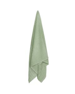 Shower towel, cotton, green, 450 gr/m², 70x140 cm
