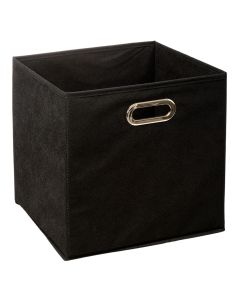 Storage box, polypropylene, black, 31x31 cm