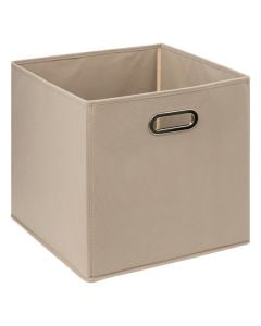 Storage box, polypropylene, beige, 31x31 cm