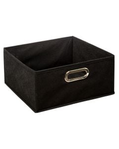 Storage box, polypropylene, black, 31x15 cm