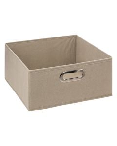 Storage box, polypropylene, beige, 31x15 cm