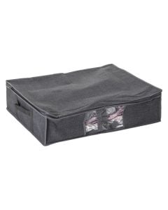 Airproof packaging bag, M, polyethylene, transparent/grey, 60x45xH15 cm