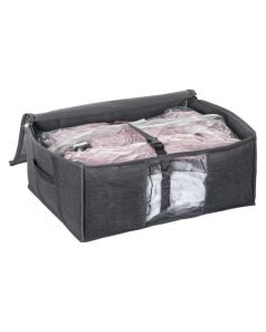 Airproof packaging bag, L, polyethylene, transparent/grey, 60x45xH25 cm