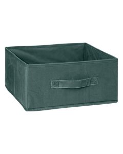 Storage box, velvet, green, 31x15 cm