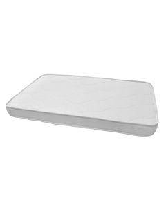 Mattress, single, flexible filling, cotton, white, 60x120xH15 cm