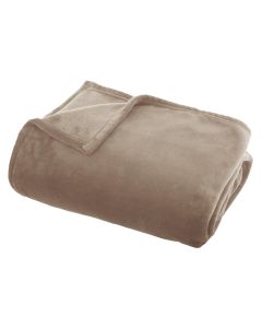 Blanket, polyester, beige, 130x180 cm