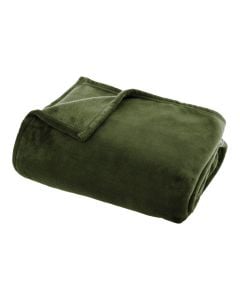 Blanket, polyester, green, 125x150 cm