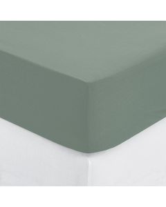 Single bed linen, Carina, cotton, green, 90x190 cm
