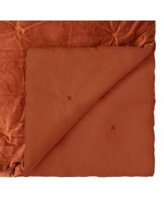 Bedspread, Baklo, polyester, terracotta, 240x260 cm