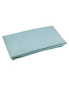 Pillow cases (x2), 80% cotton/ 20% polyester, menthe, 50x80 cm