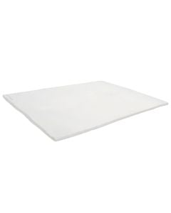 Mattress topper, double, memory foam, microfiber, white, 160x190x3 cm