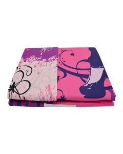 Single bed linen dhe pillow case, HANNAH MONTANA, cotton, colorful, bed linen: 170x260 cm (x2), pillow case: 50x75 cm (x1)