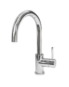 Sink mixer, Plados Ek4 Cromo 40, stainless steel, tube
