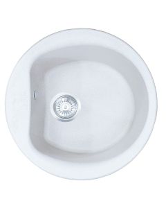 Granite sink, Atlantic, white, 43 cm