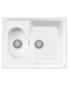 Granite sink, Form 72, 2 holes, truffle, 61x50 c