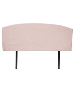 Headboard, textile upholstery, metal legs, light orange, 160x56 cm
