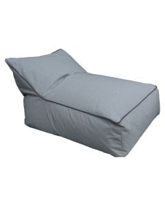 Pouffe, polyester, water resistant, polystyrene foam, dark grey, 120x90xH35 cm, 310 gr/m2