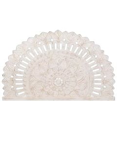 Bed headboard, wooden, white, 180x3xH110