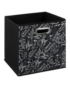 Storage box, Mix, polypropylene, black/white, 31x31 cm