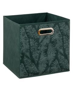 Storage box, Mix, polypropylene, green/white, 31x31 cm